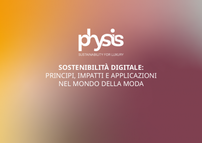 Sostenibilità digitale: principi, impatti e applicazioni nel mondo della moda